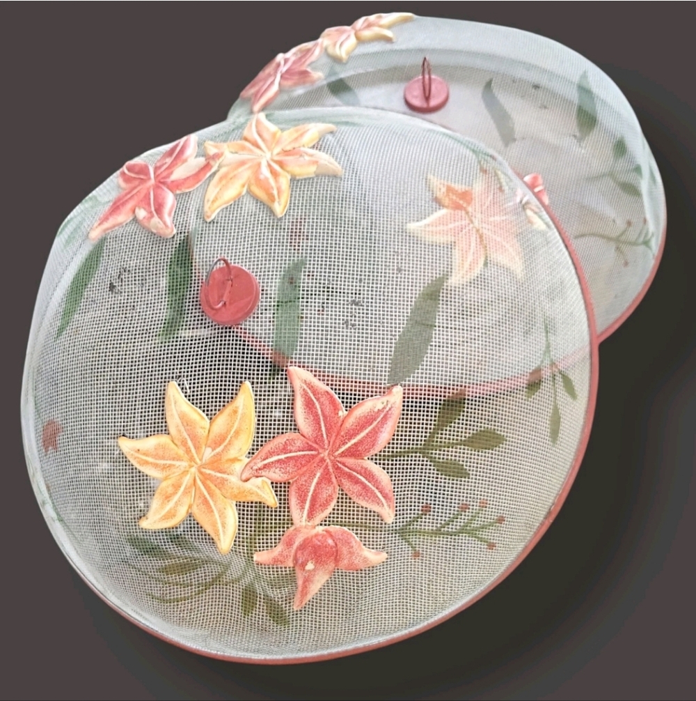 VTG -Floral Mesh Food Cover -Dee Details
